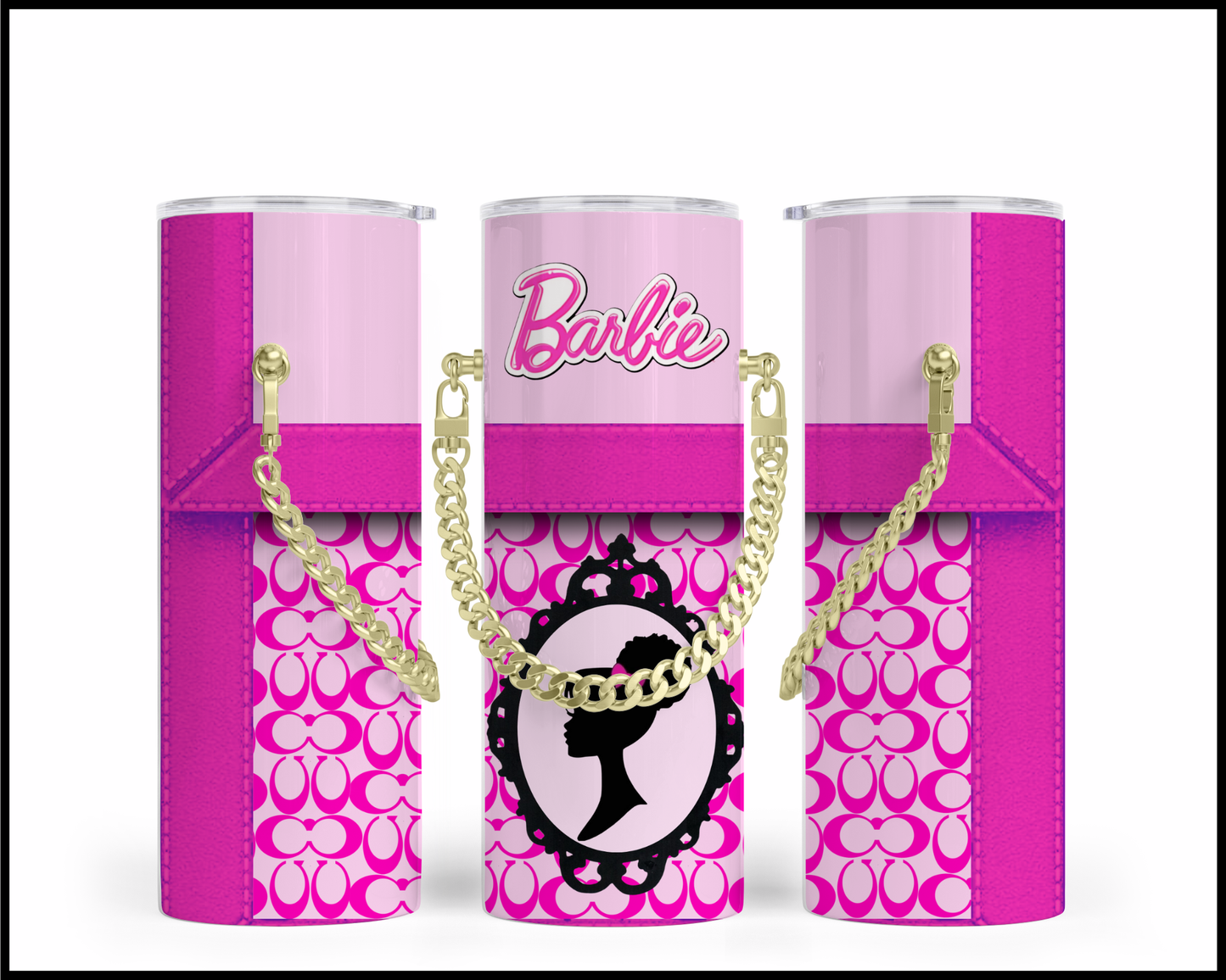 Designer Handbag Inspired Chain Tumbler (169)