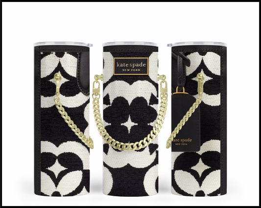 Designer Handbag Inspired Chain Tumbler (008)