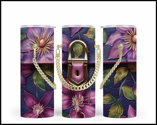 Designer Handbag Inspired Chain Tumbler (127)