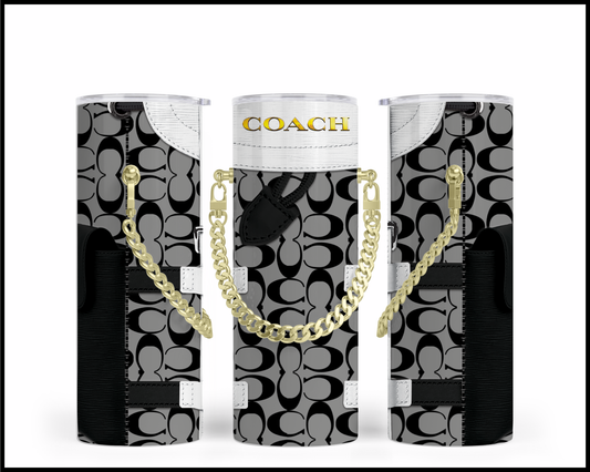 Designer Handbag Inspired Chain Tumbler (295)