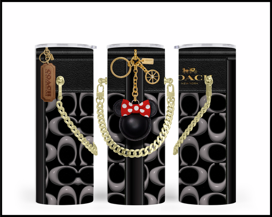 Designer Handbag Inspired Chain Tumbler (210)