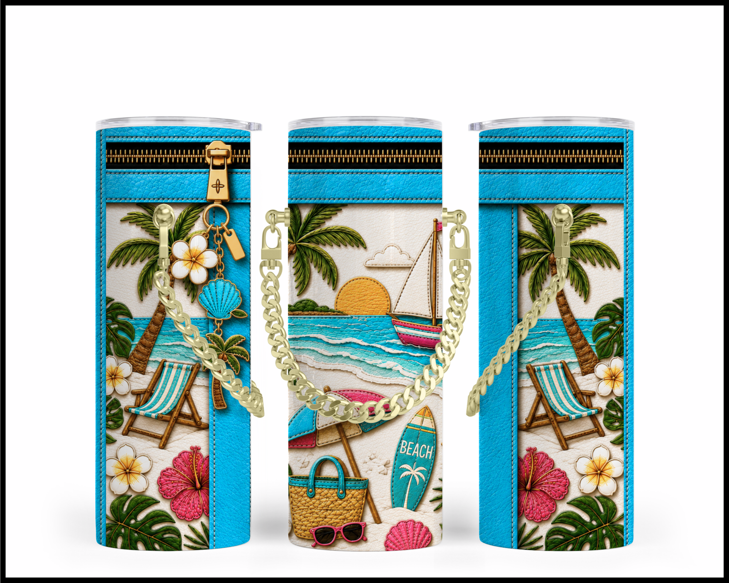 Summer Vibes Chain Tumbler (3116)