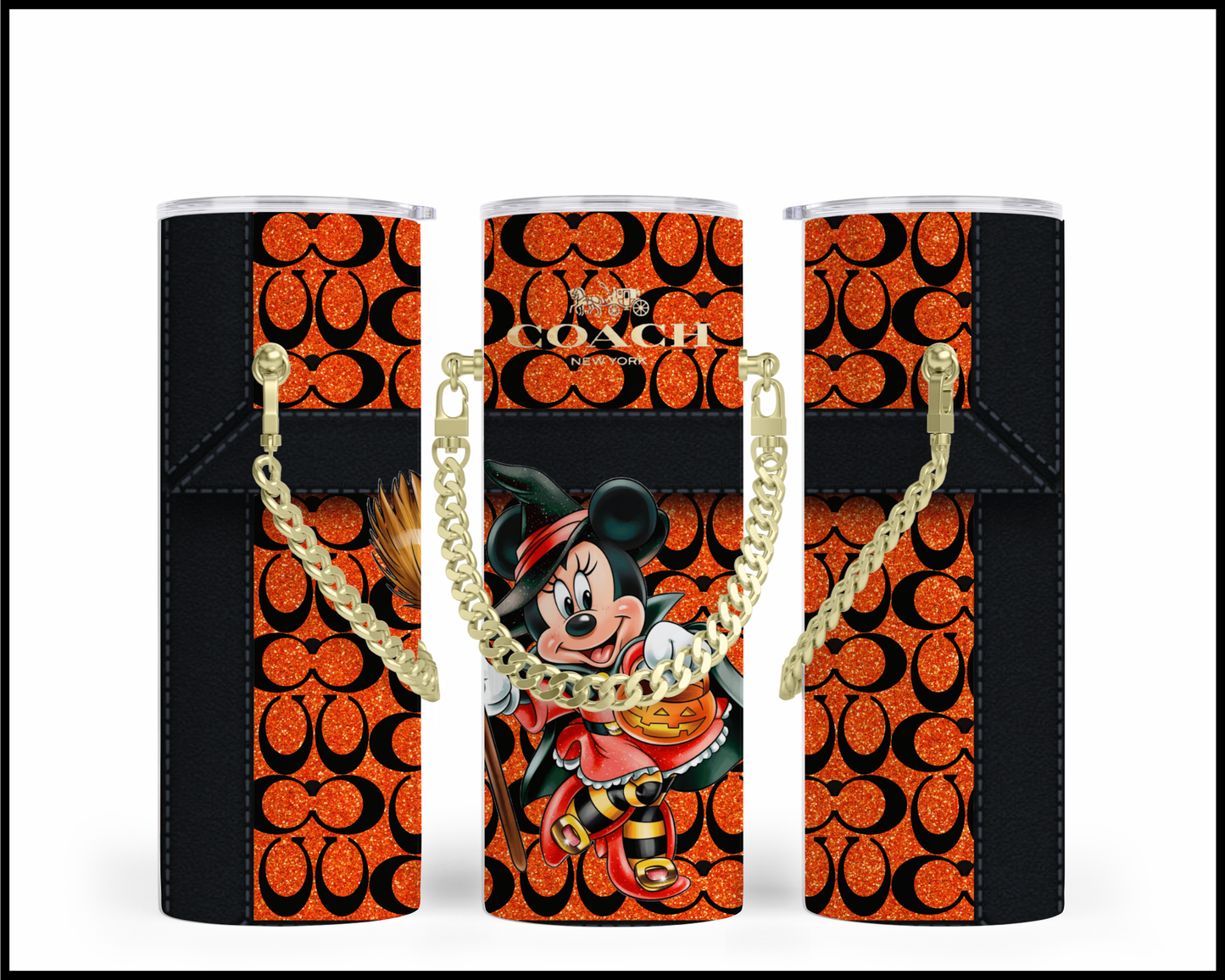 Designer Handbag Inspired Chain Tumbler (070)