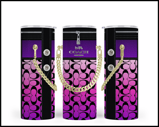 Designer Handbag Inspired Chain Tumbler (110)
