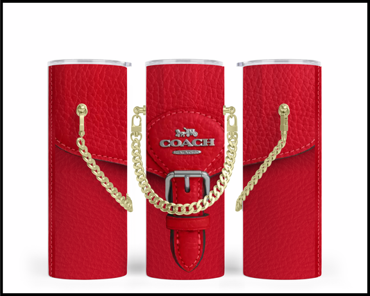 Designer Handbag Inspired Chain Tumbler (010)