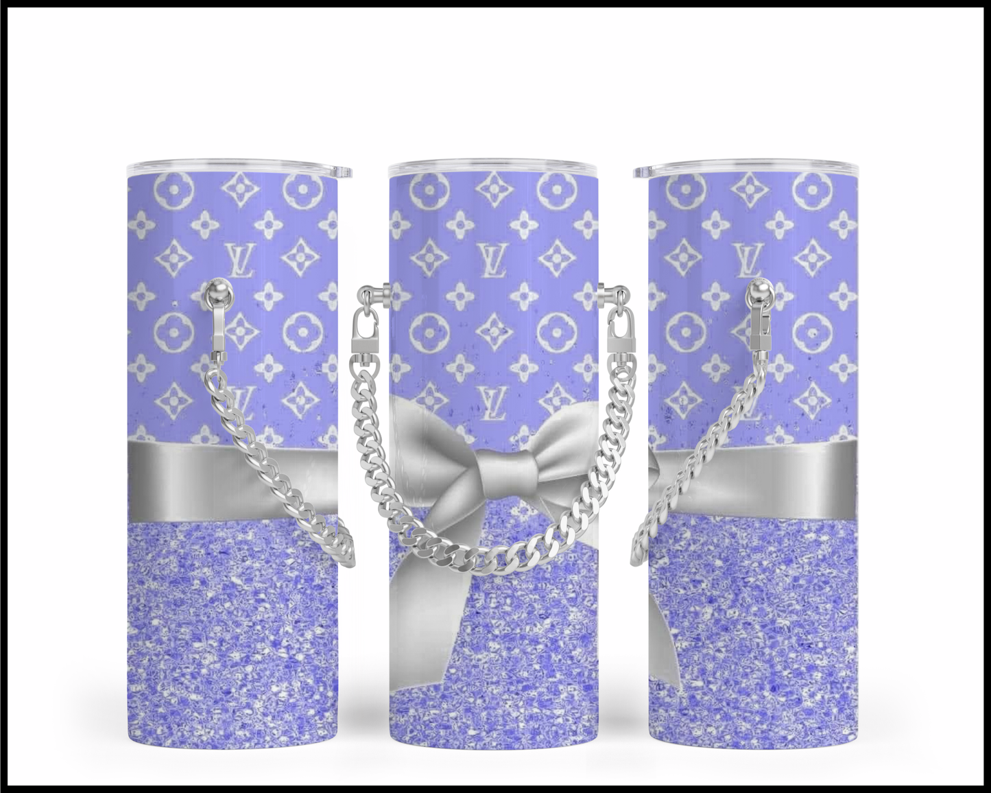 Designer Handbag Inspired Chain Tumbler (071)