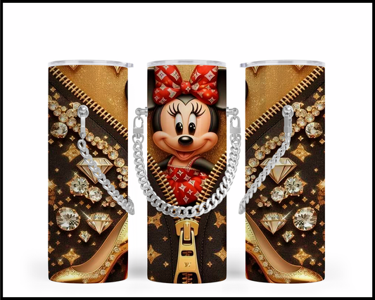 Designer Handbag Inspired Chain Tumbler (4447)