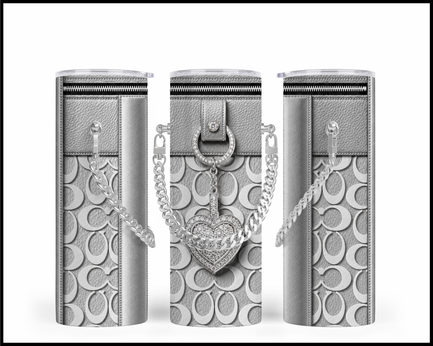 Designer Handbag Inspired Chain Tumbler (311)