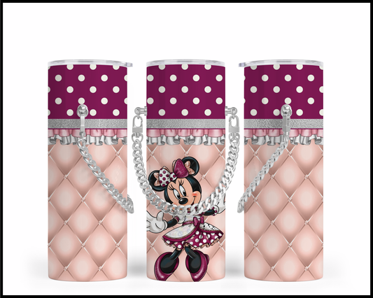 Designer Handbag Inspired Chain Tumbler (003)