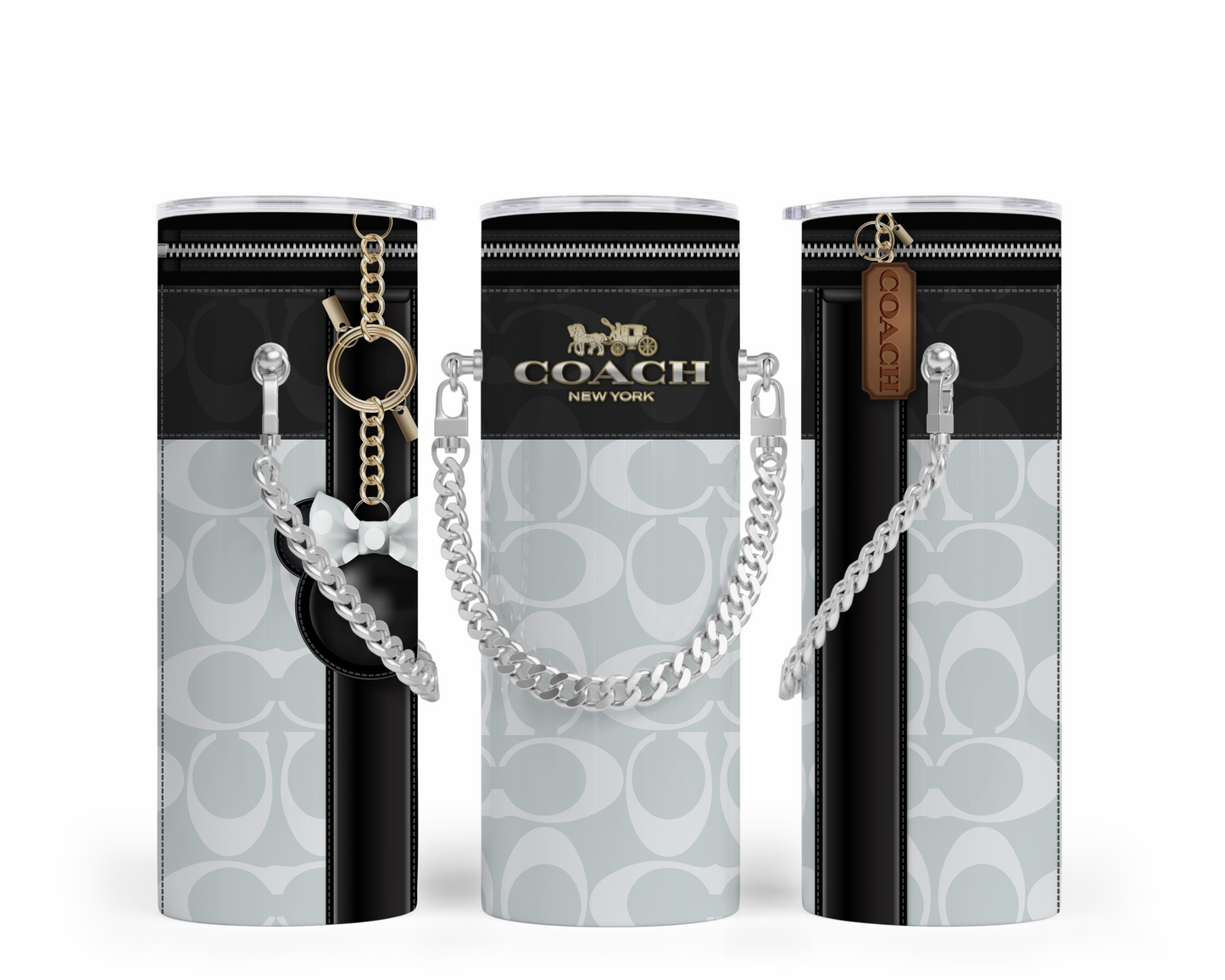 Coach Handbag Inspired Chain Tumbler (006)