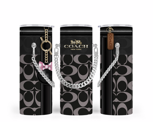 Coach Handbag Inspired Chain Tumbler (008)