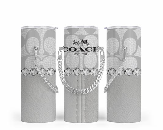 Coach Handbag Inspired Chain Tumbler (009)