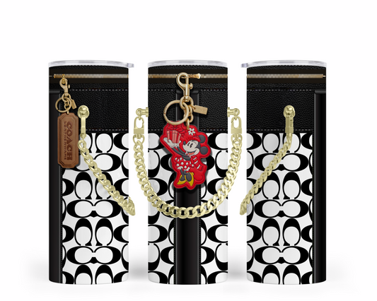 Coach Handbag Inspired Chain Tumbler (026)