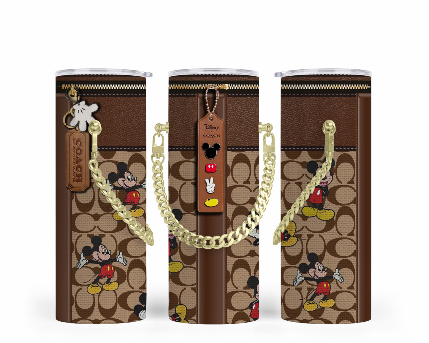 Coach Handbag Inspired Chain Tumbler (028)