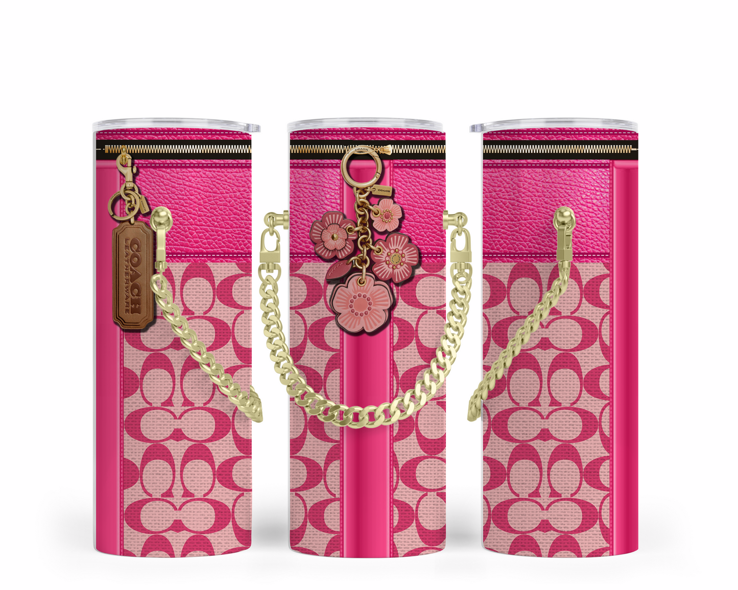 Coach Handbag Inspired Chain Tumbler (030)