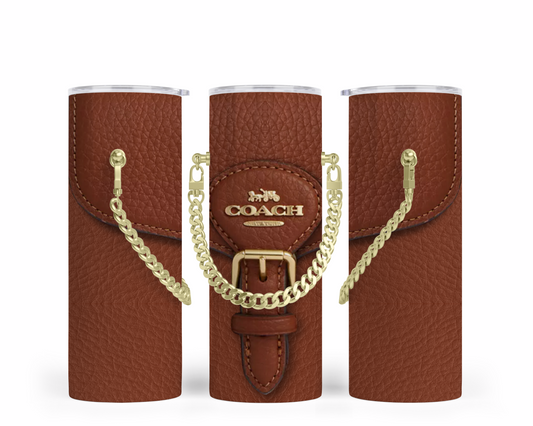 Coach Handbag Inspired Chain Tumbler (044)