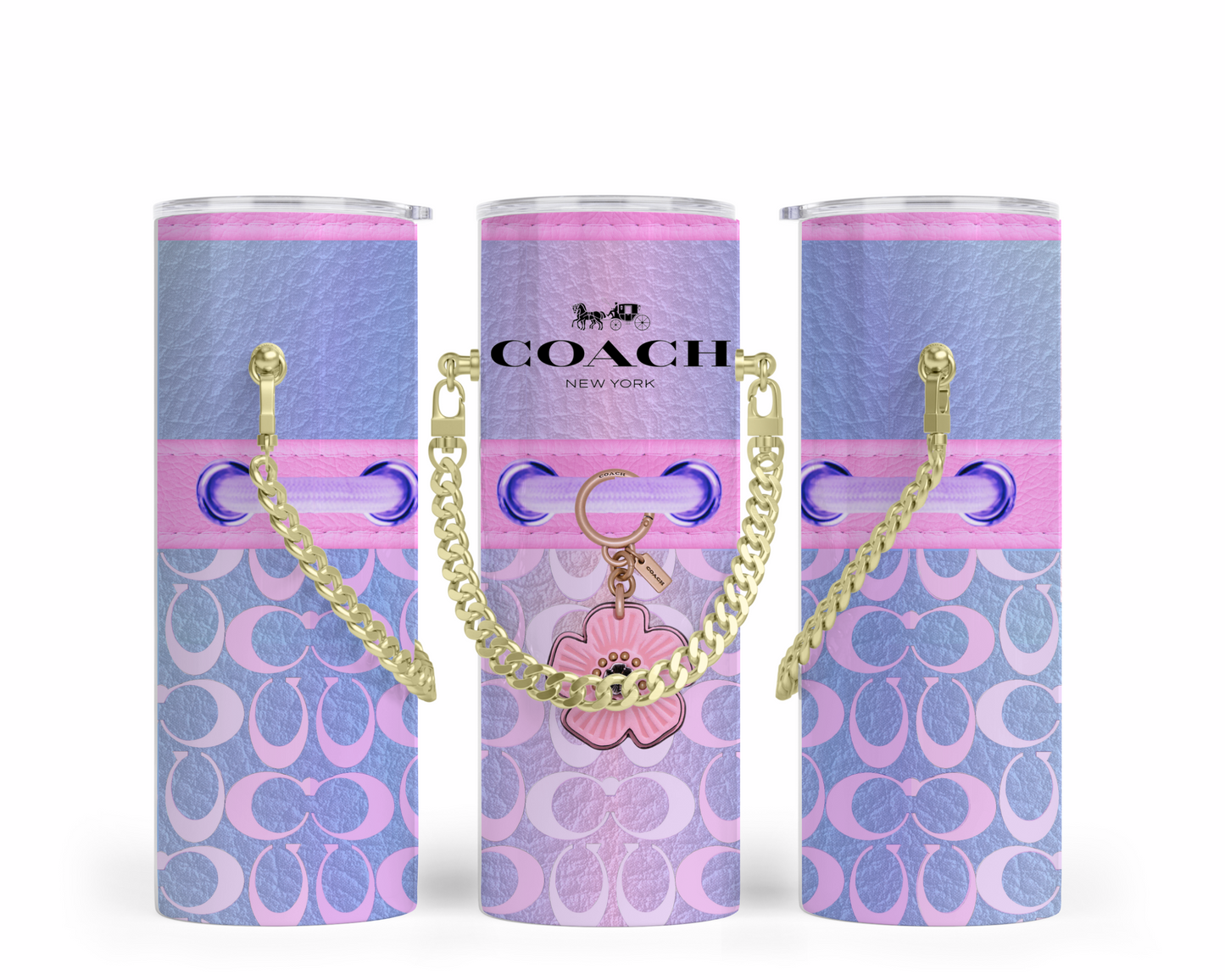 Coach Handbag Inspired Chain Tumbler (050)