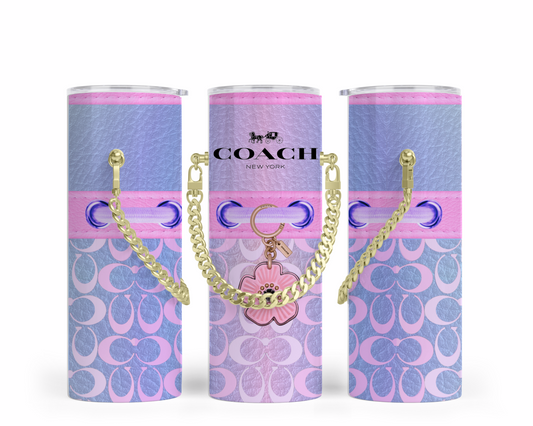 Coach Handbag Inspired Chain Tumbler (050)