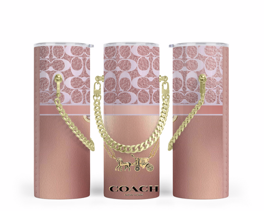 Coach Handbag Inspired Chain Tumbler (056)