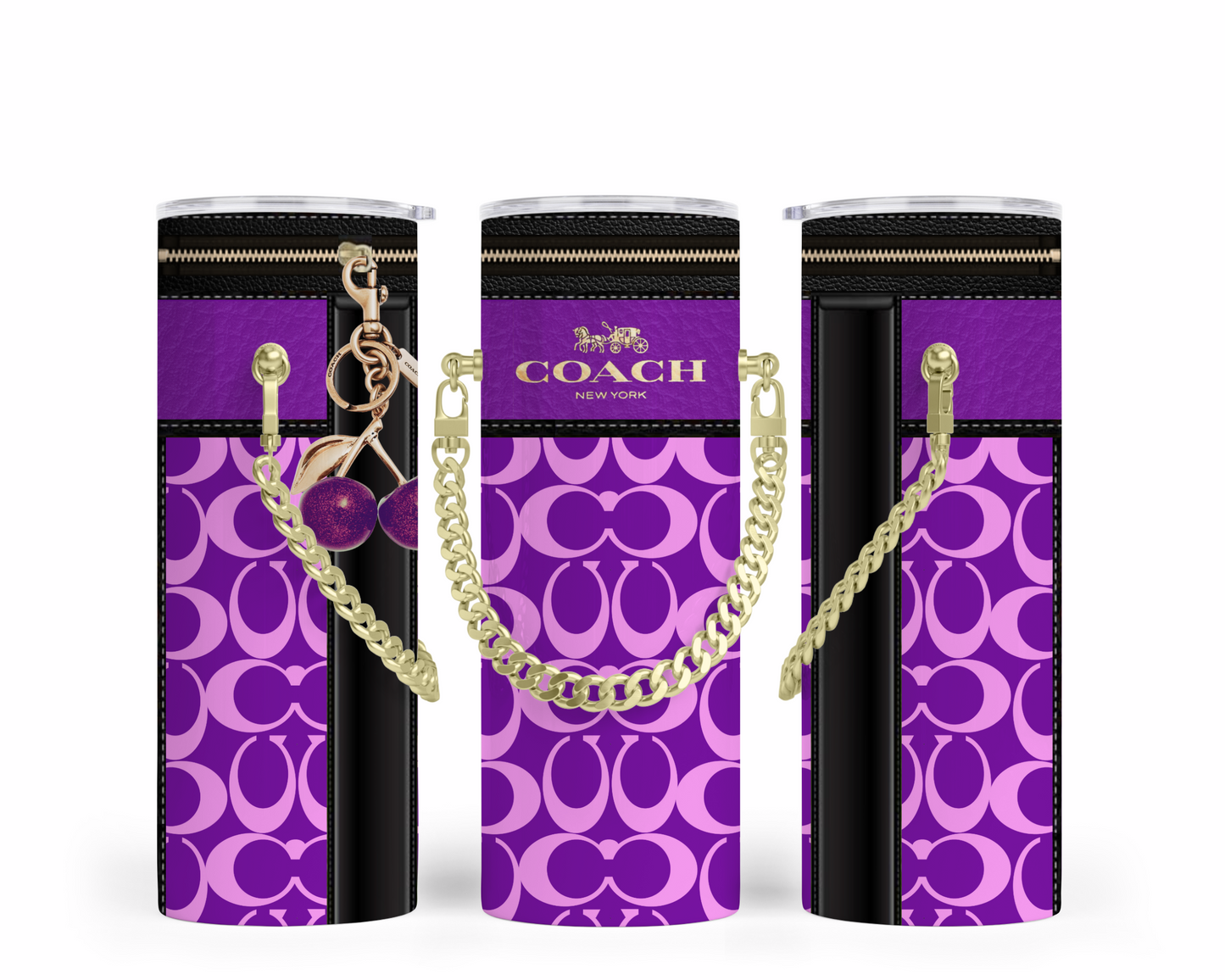 Coach Handbag Inspired Chain Tumbler (064)