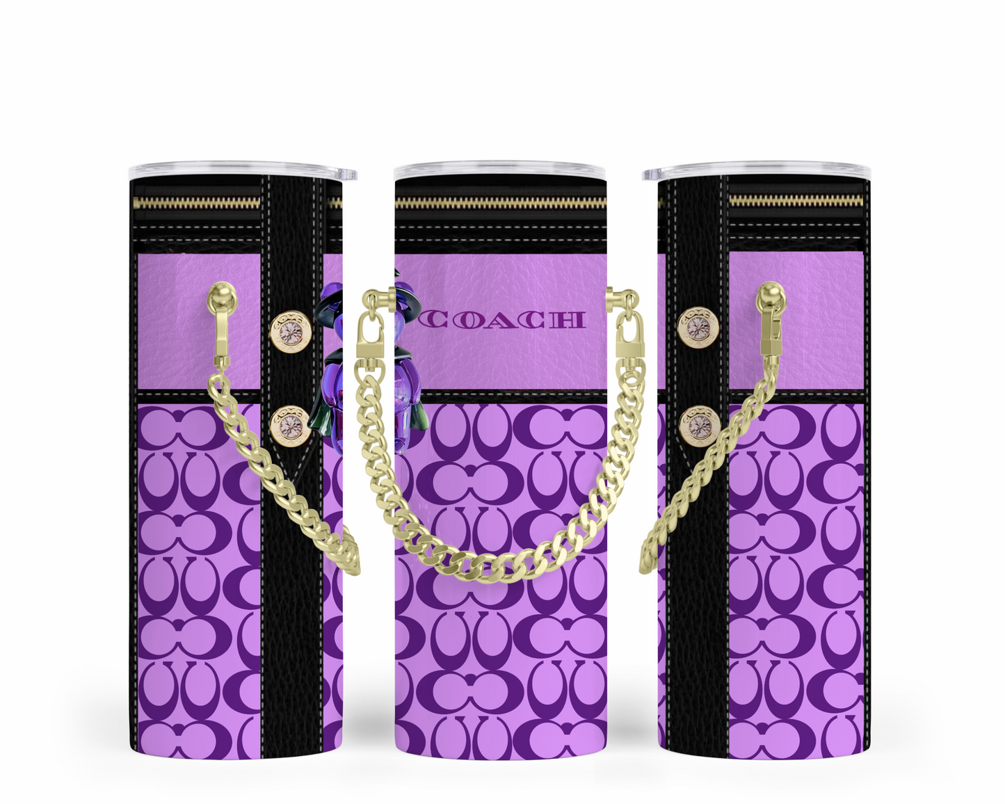 Coach Handbag Inspired Chain Tumbler (084)