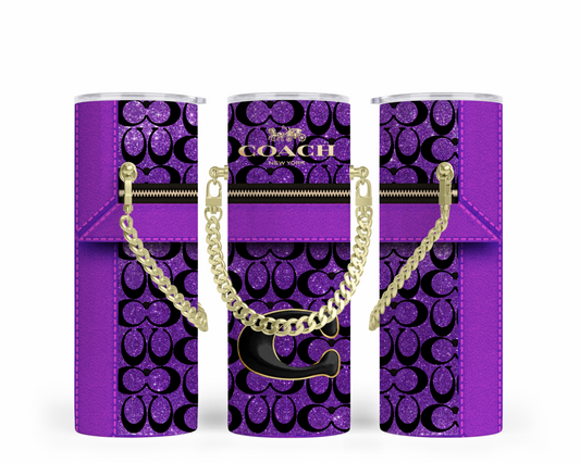 Coach Handbag Inspired Chain Tumbler (085)