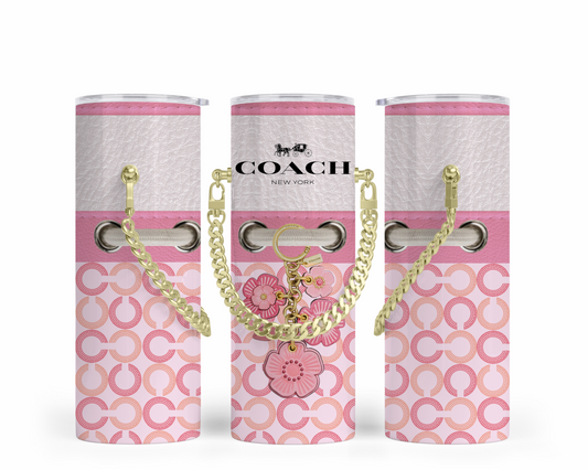 Coach Handbag Inspired Chain Tumbler (087)