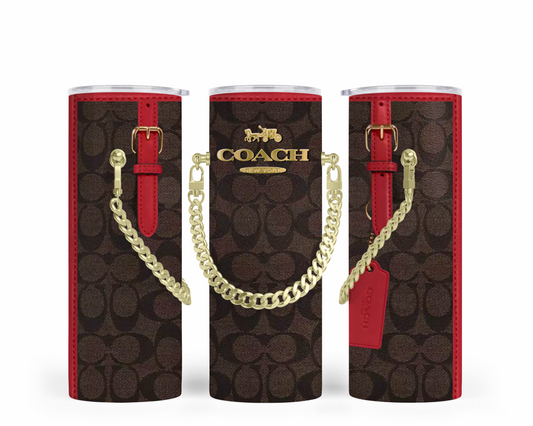 Coach Handbag Inspired Chain Tumbler (096)