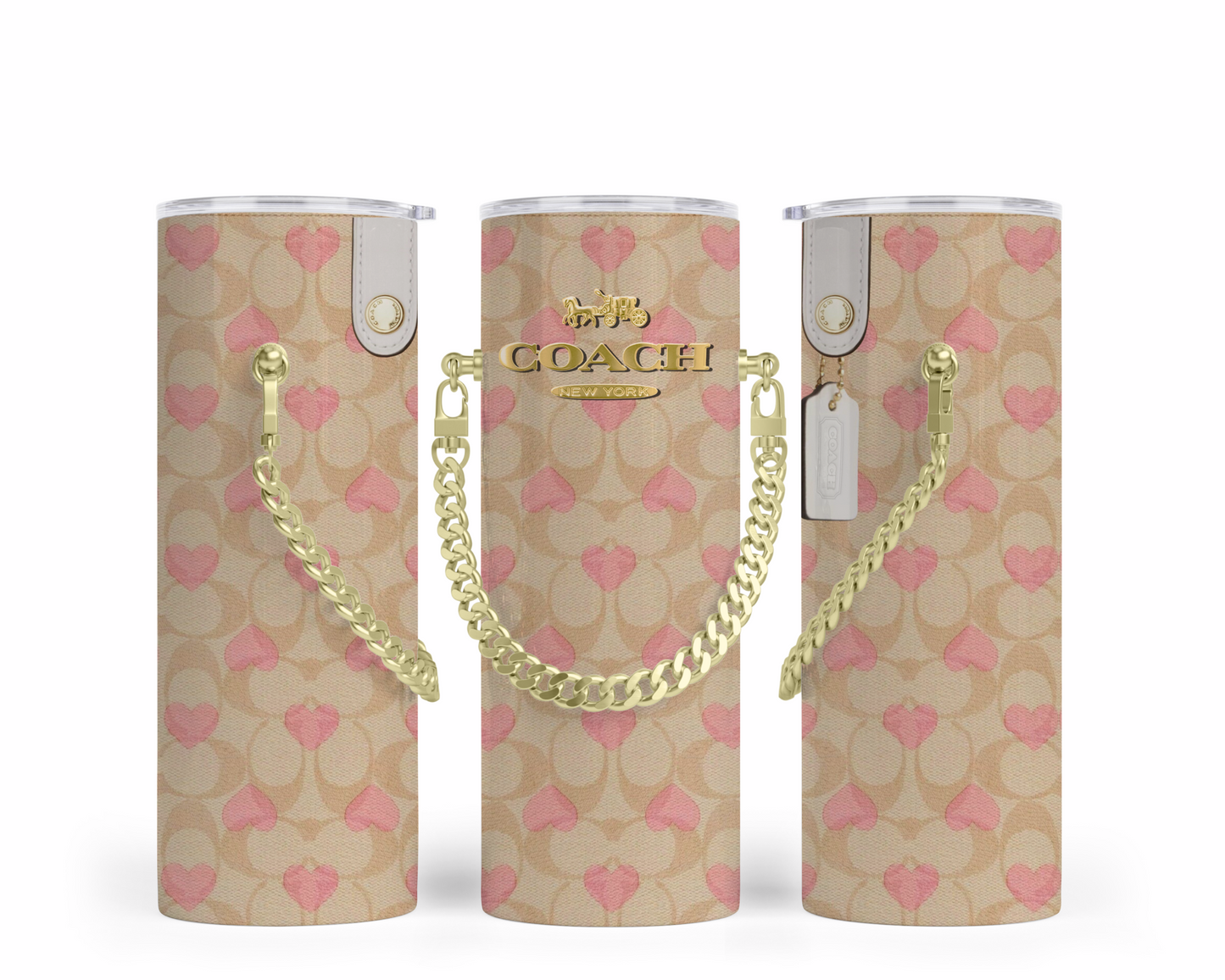 Coach Handbag Inspired Chain Tumbler (099)