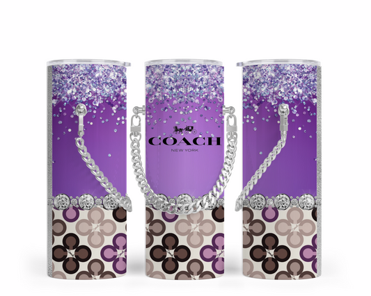 Coach Handbag Inspired Chain Tumbler (118)