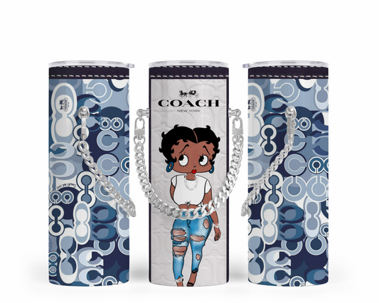 Coach Handbag Inspired Chain Tumbler (136)