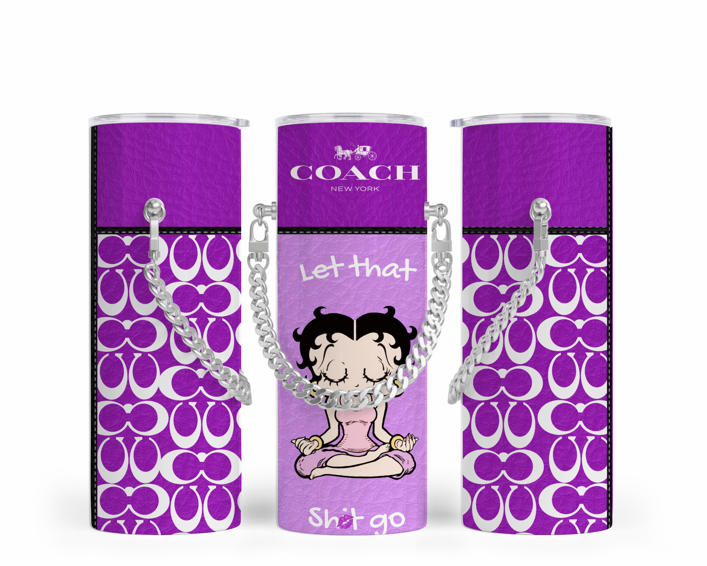 Coach Handbag Inspired Chain Tumbler (137)