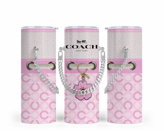 Coach Handbag Inspired Chain Tumbler (141)