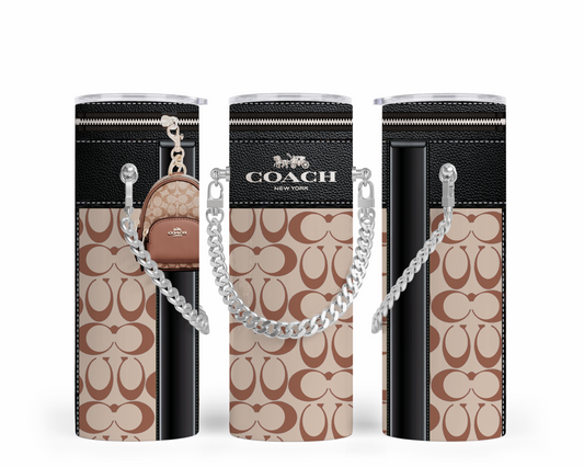 Coach Handbag Inspired Chain Tumbler (146)