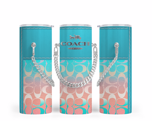 Coach Handbag Inspired Chain Tumbler (150)