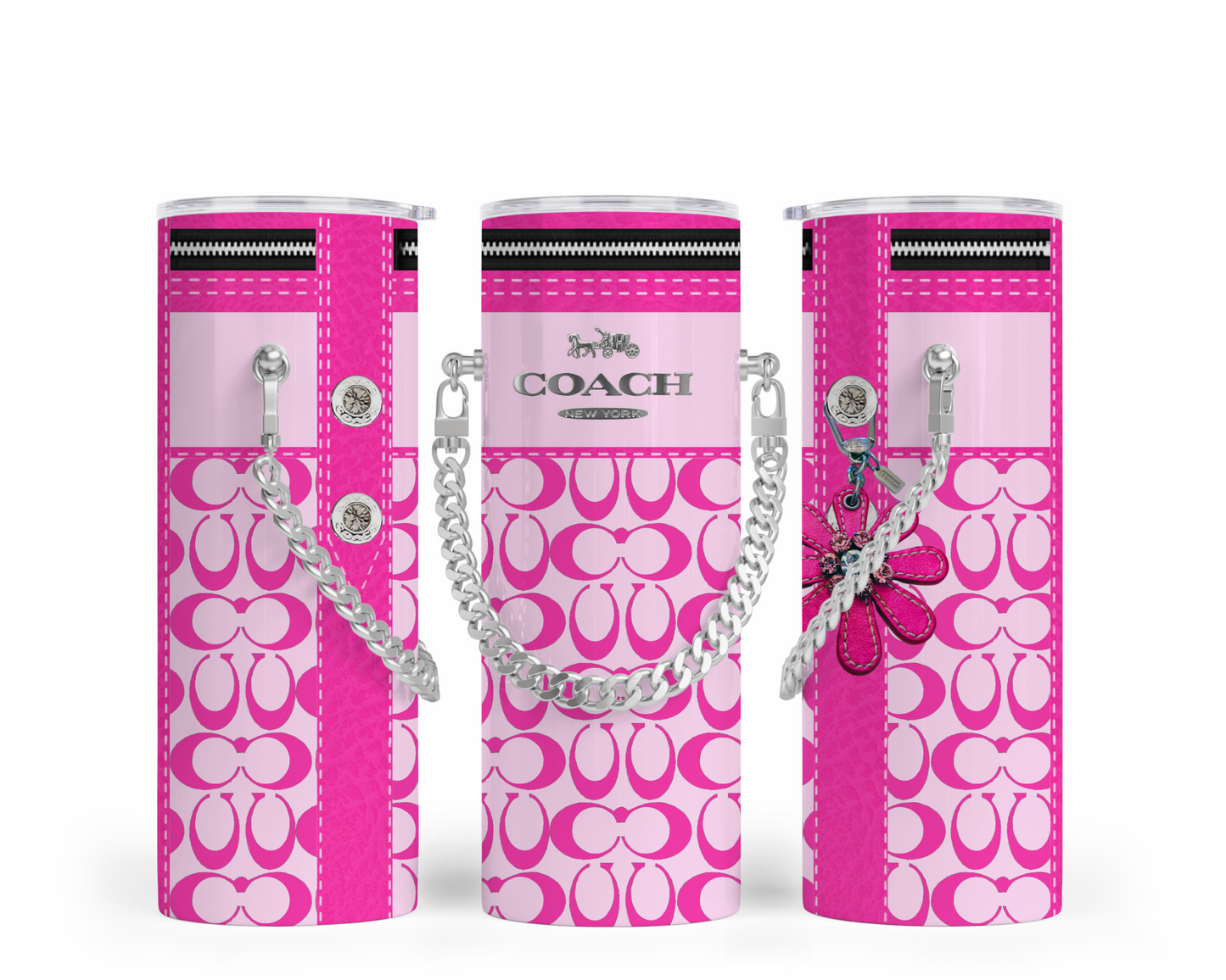 Coach Handbag Inspired Chain Tumbler (151)