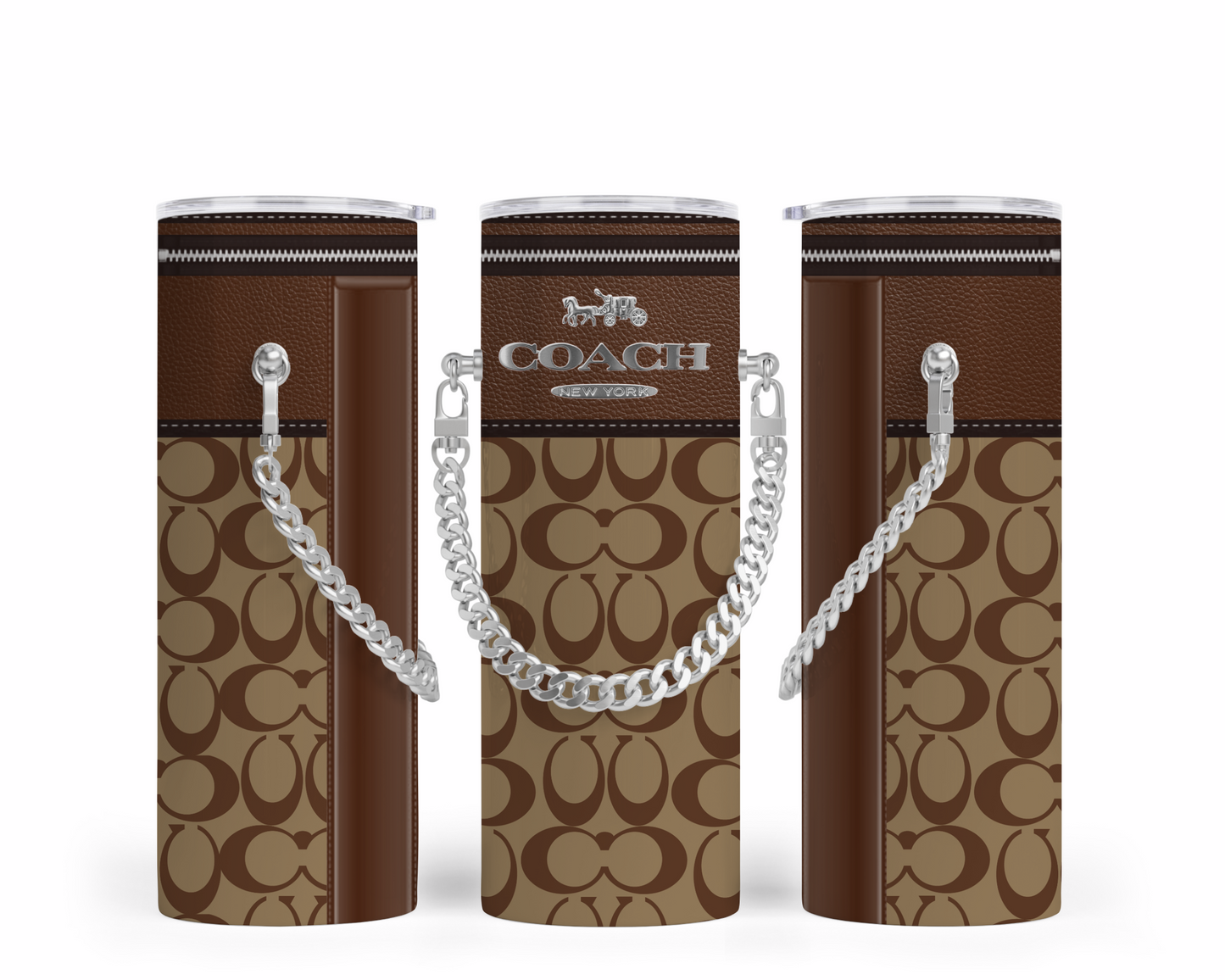 Coach Handbag Inspired Chain Tumbler (152)