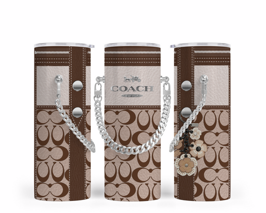 Coach Handbag Inspired Chain Tumbler (153)