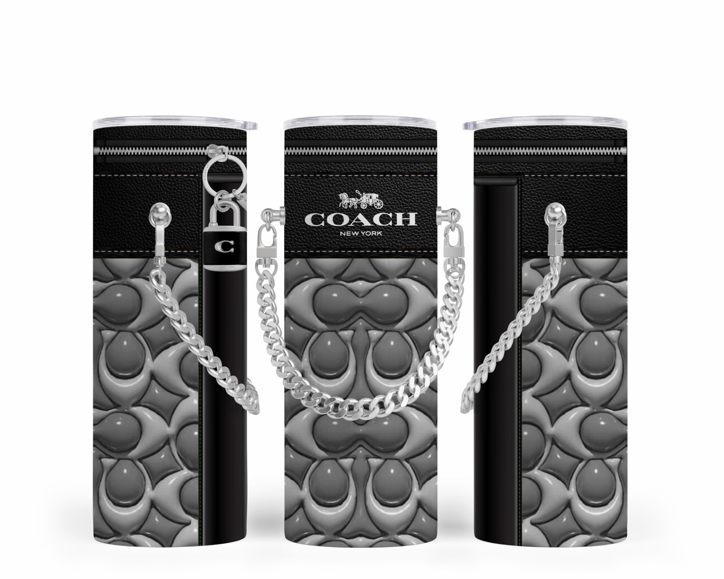 Coach Handbag Inspired Chain Tumbler (158)