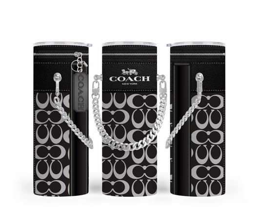 Coach Handbag Inspired Chain Tumbler (159)