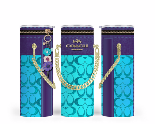 Coach Handbag Inspired Chain Tumbler (160)