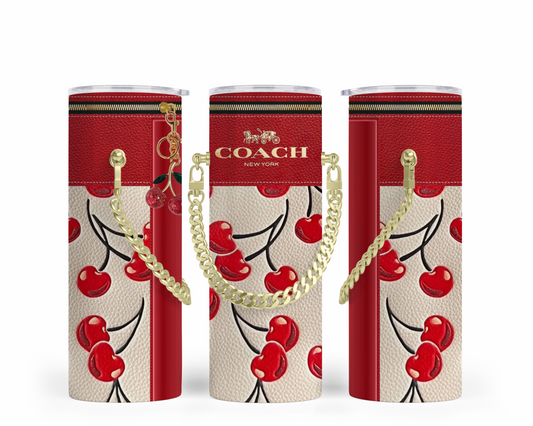 Coach Handbag Inspired Chain Tumbler (161)