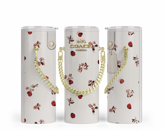 Coach Handbag Inspired Chain Tumbler (187)