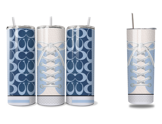 Coach Inspired Blue Denim (Shoe Inspired Tumbler)