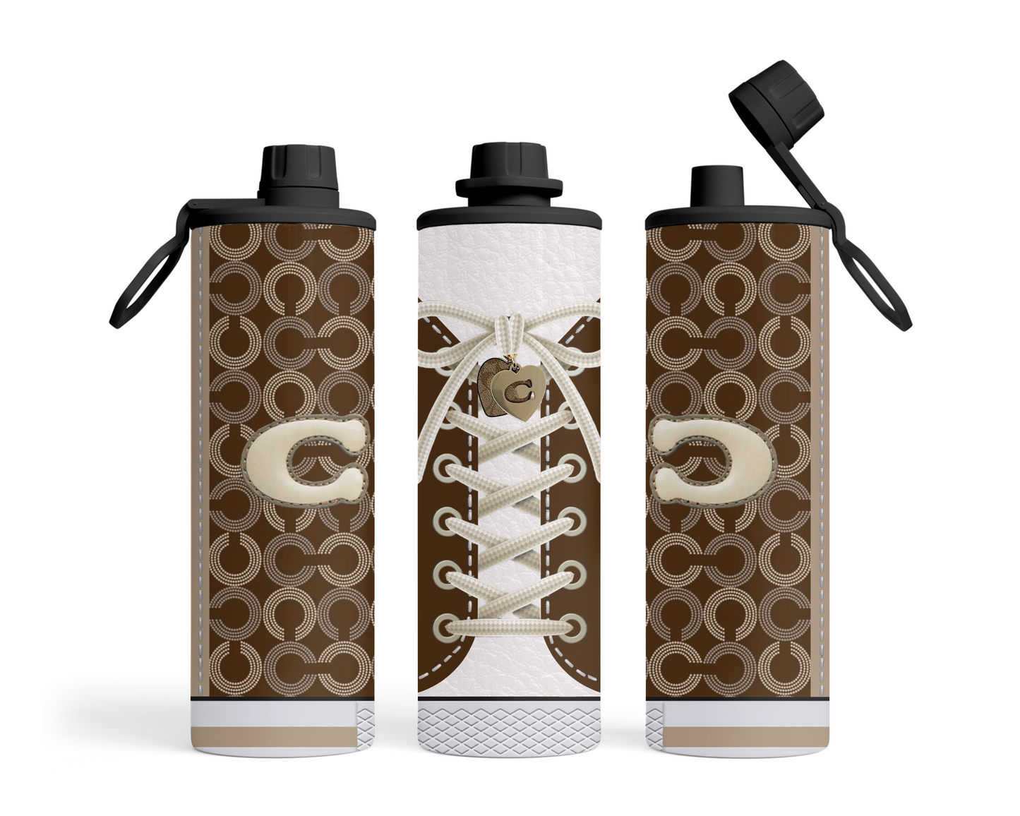 Coach Inspired Brown Denim (Shoe Inspired Tumbler)