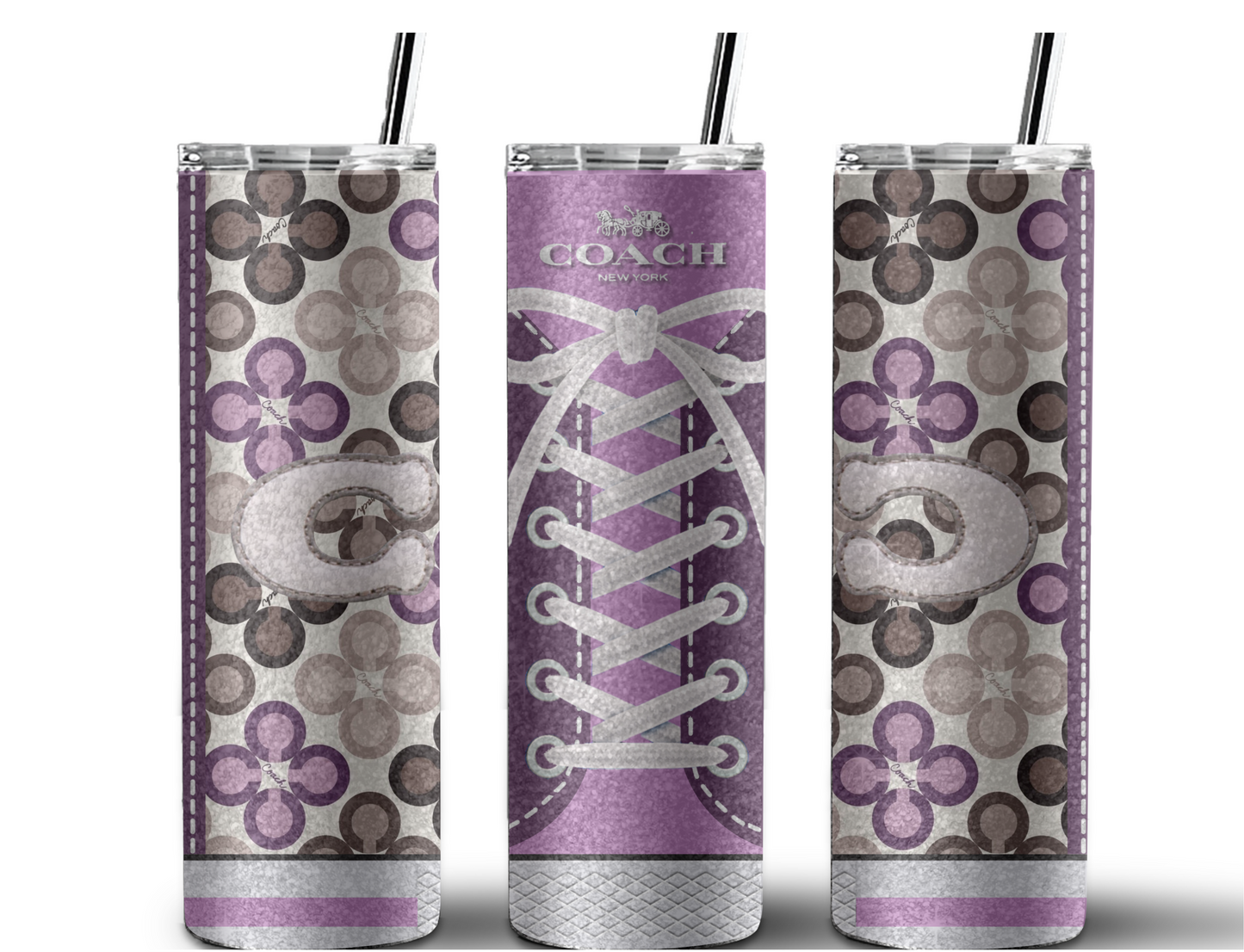 Coach Inspired Purple (Shoe Inspired Tumbler)