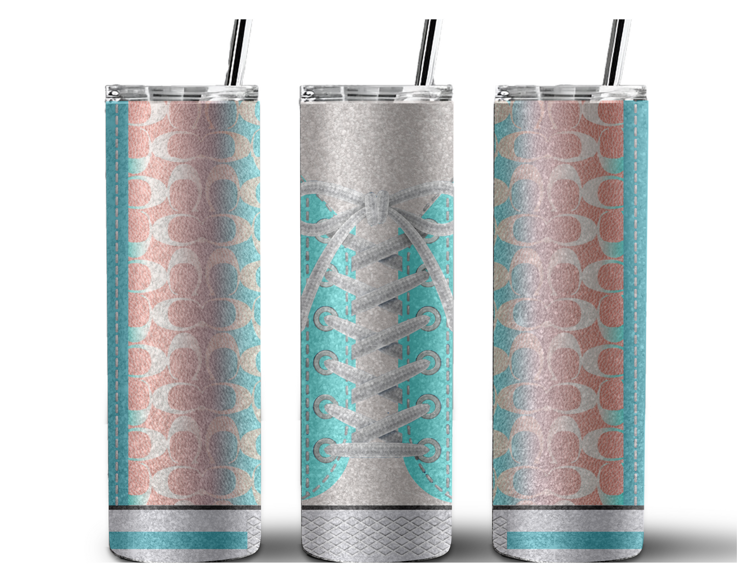 Coach Inspired Teal (Shoe Inspired Tumbler)