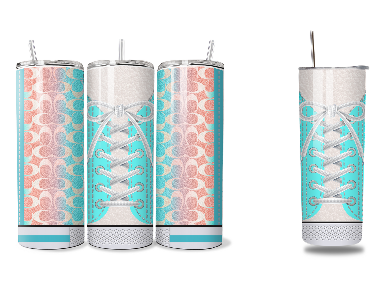 Coach Inspired Teal (Shoe Inspired Tumbler)