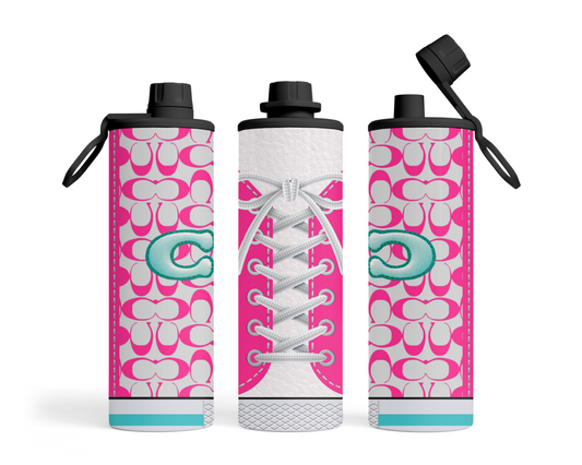 Coach Inspired Aqua & Hot Pink (Shoe Inspired Tumbler)