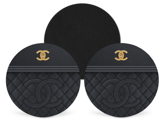 Chanel Inspired Neoprene Drink Coaster x2 (008)